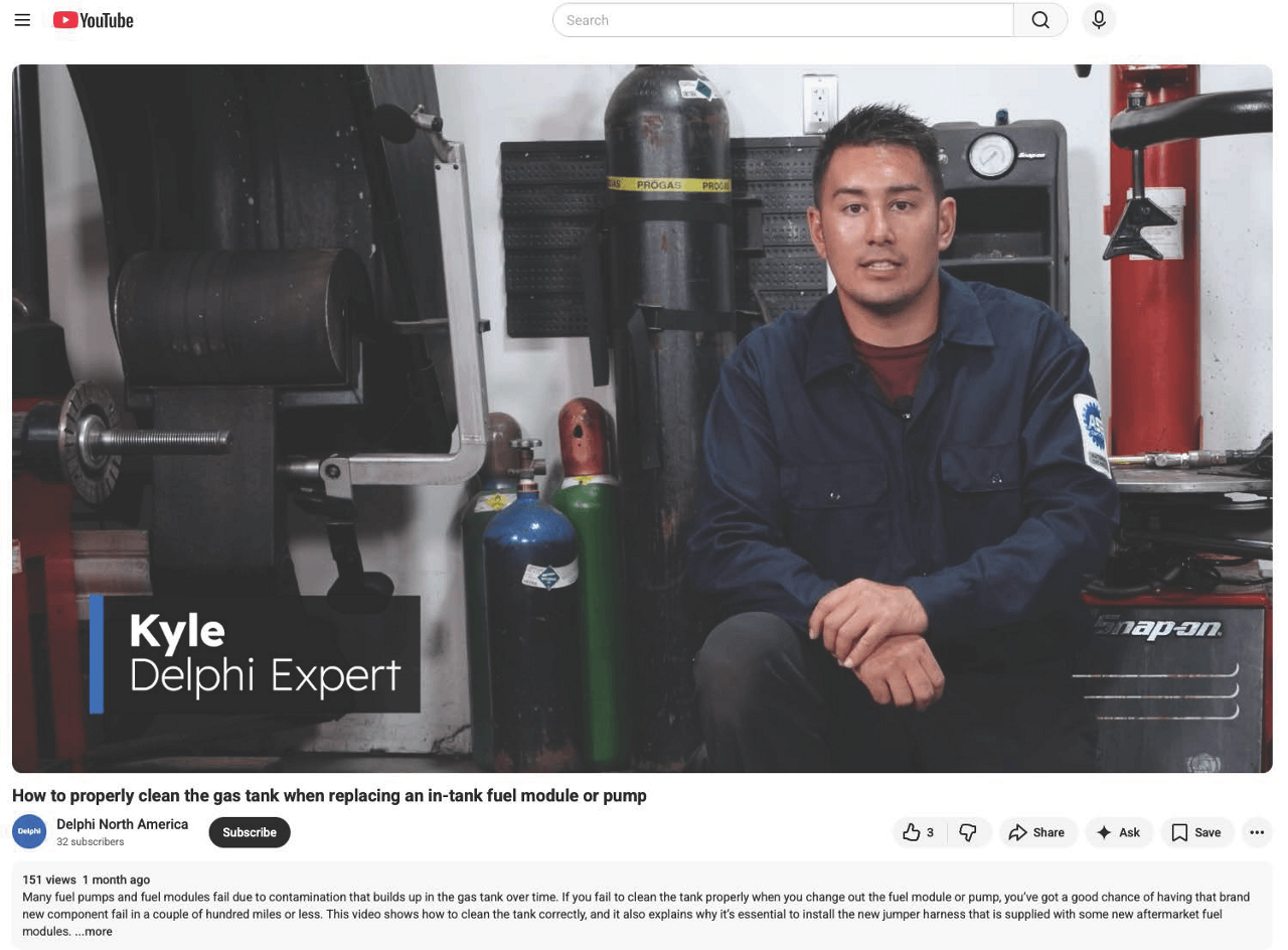 Delphi Clean The Tank Campaign