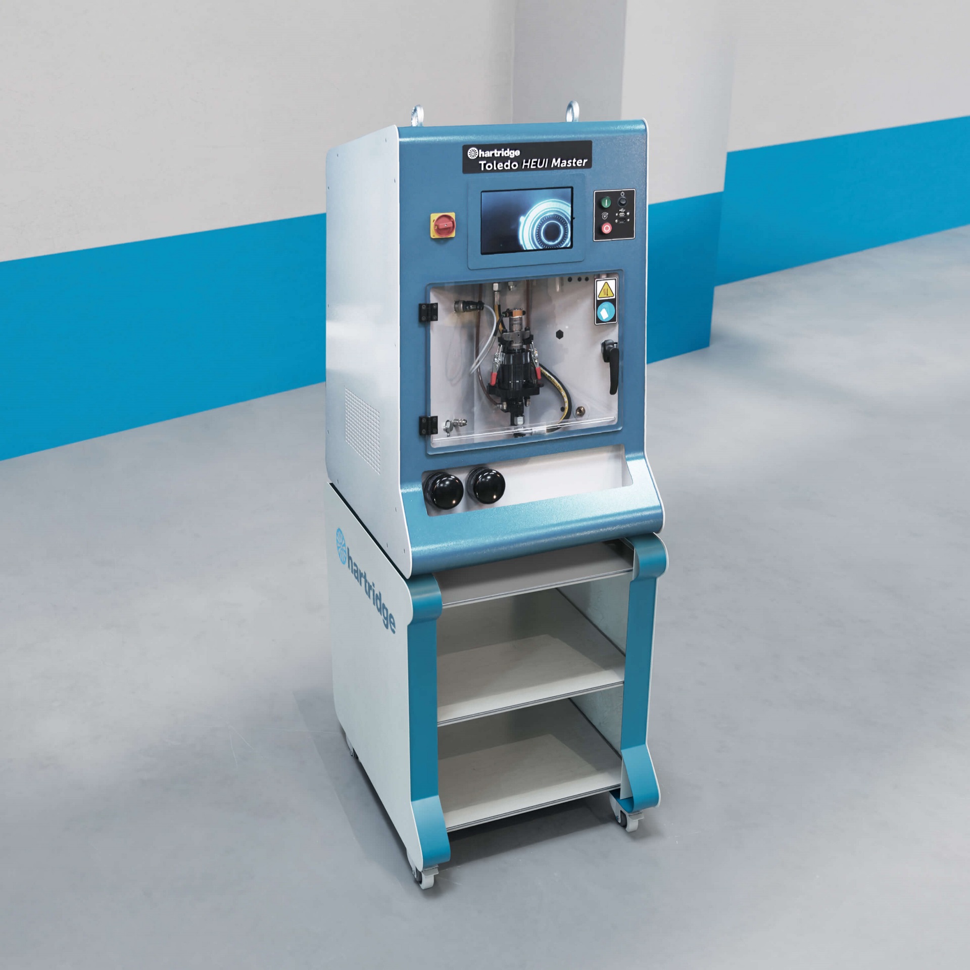 Front facing test bench for heui injectors Toledo